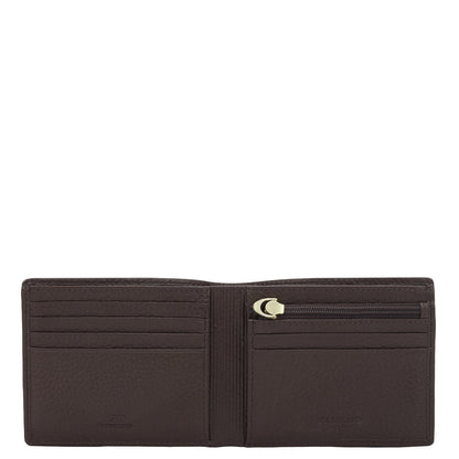 Chocolate Bifold Leather Mens Wallet
