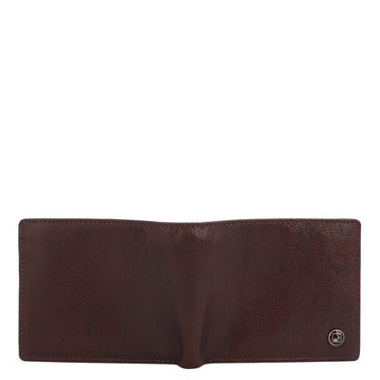 Burgundy Bifold Leather Mens Wallet