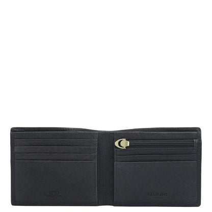 Navy Bifold Leather Mens Wallet