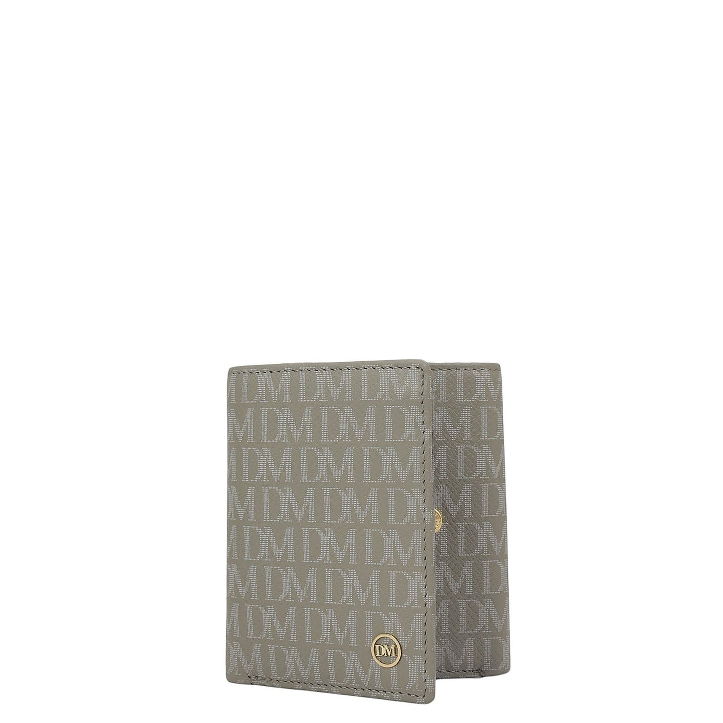 Stone Grey Bifold Leather Mens Wallet