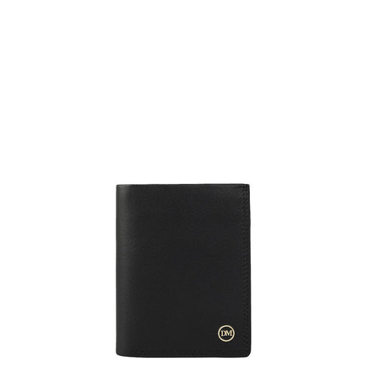 Black Bifold Leather Mens Wallet