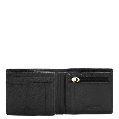 Franzy Croco Leather Mens Wallet - Black