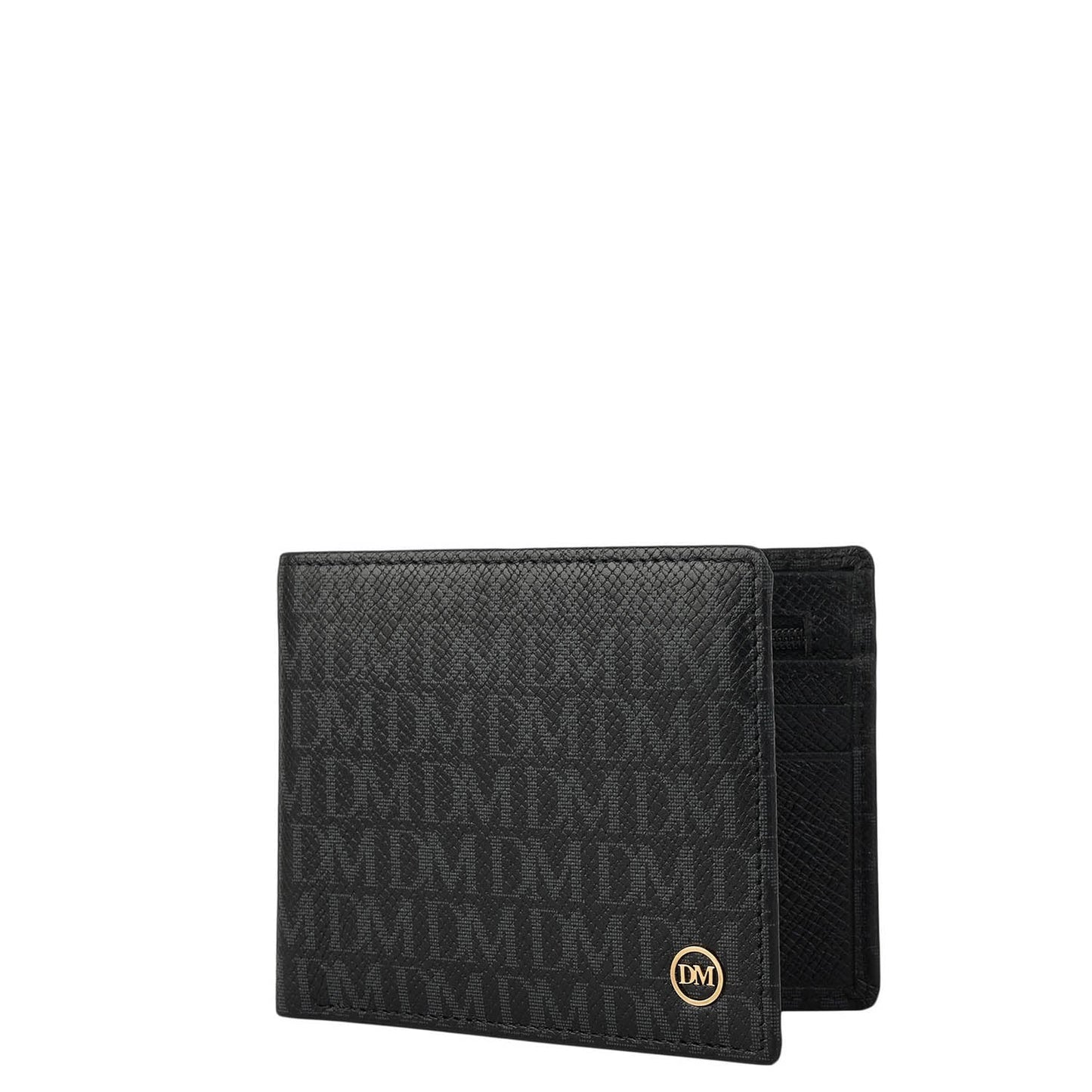 Black Bifold Leather Mens Wallet