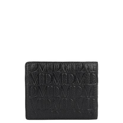 Black Bifold Leather Mens Wallet