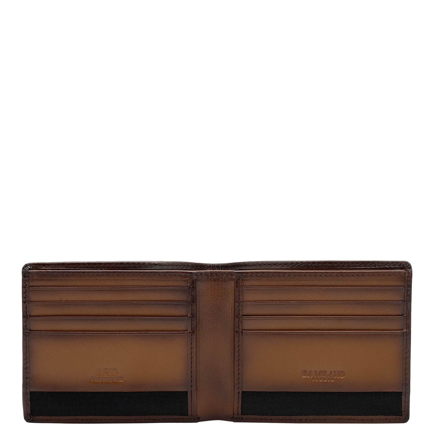 Cognac Bifold Leather Mens Wallet