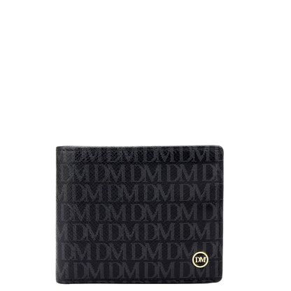 Black Bifold Leather Mens Wallet