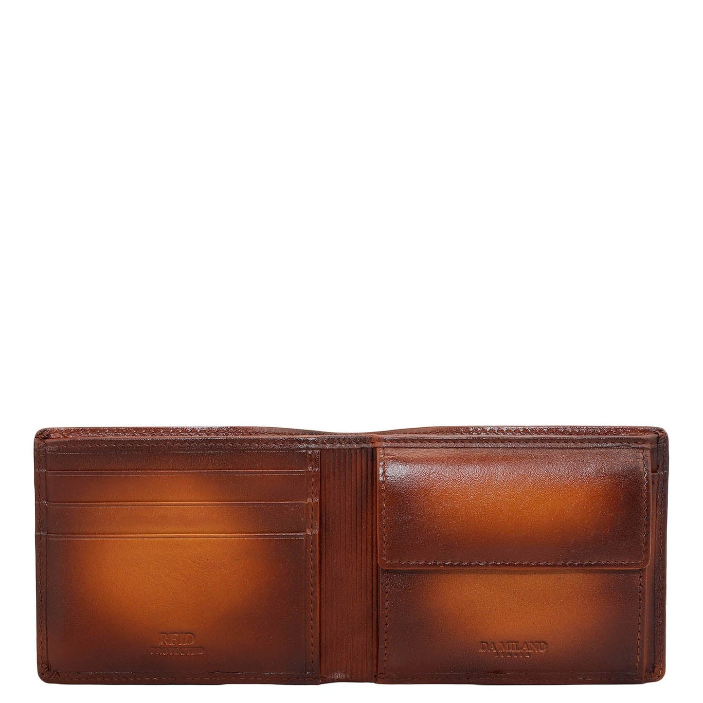 Honey Bifold Leather Mens Wallet
