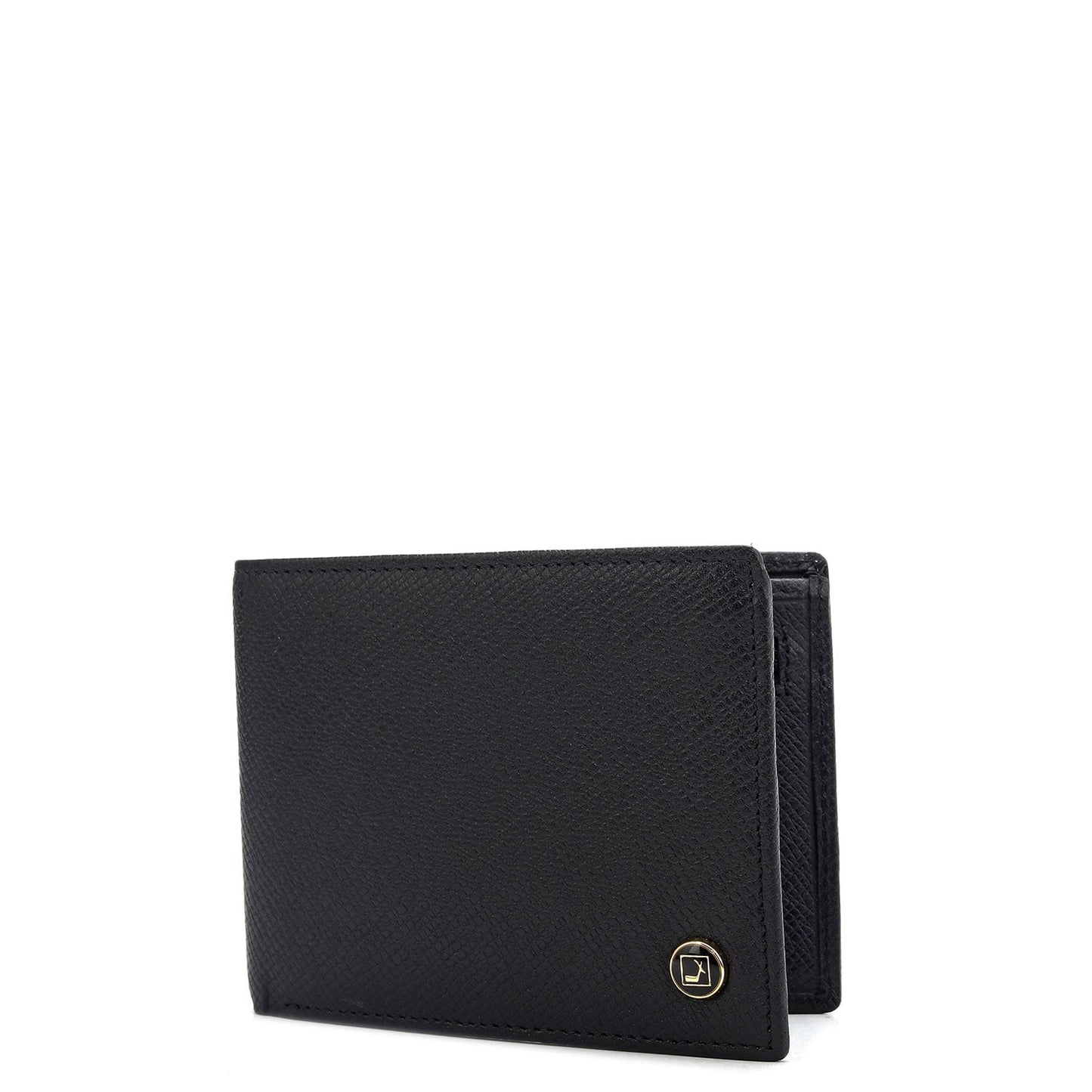 Black Bifold Leather Mens Wallet