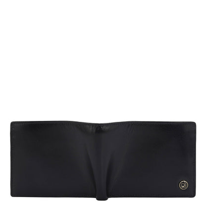 Black Bifold Leather Mens Wallet