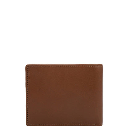 Cognac Bifold Leather Mens Wallet