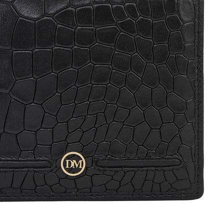 Black Bifold Leather Mens Wallet