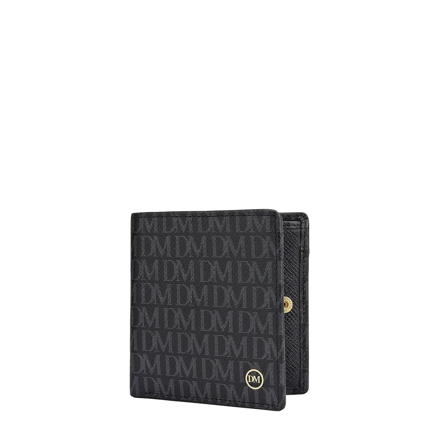 Black Bifold Leather Mens Wallet