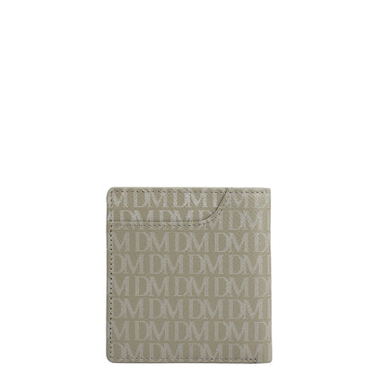 Stone Grey Bifold Leather Mens Wallet