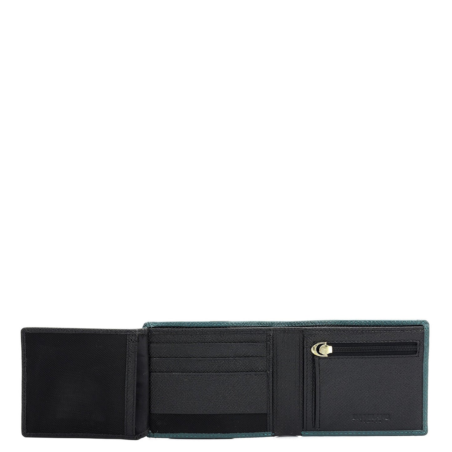 Black Bifold Leather Mens Wallet