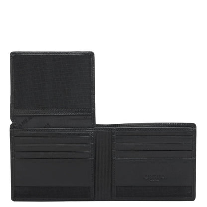 Black Bifold Leather Mens Wallet