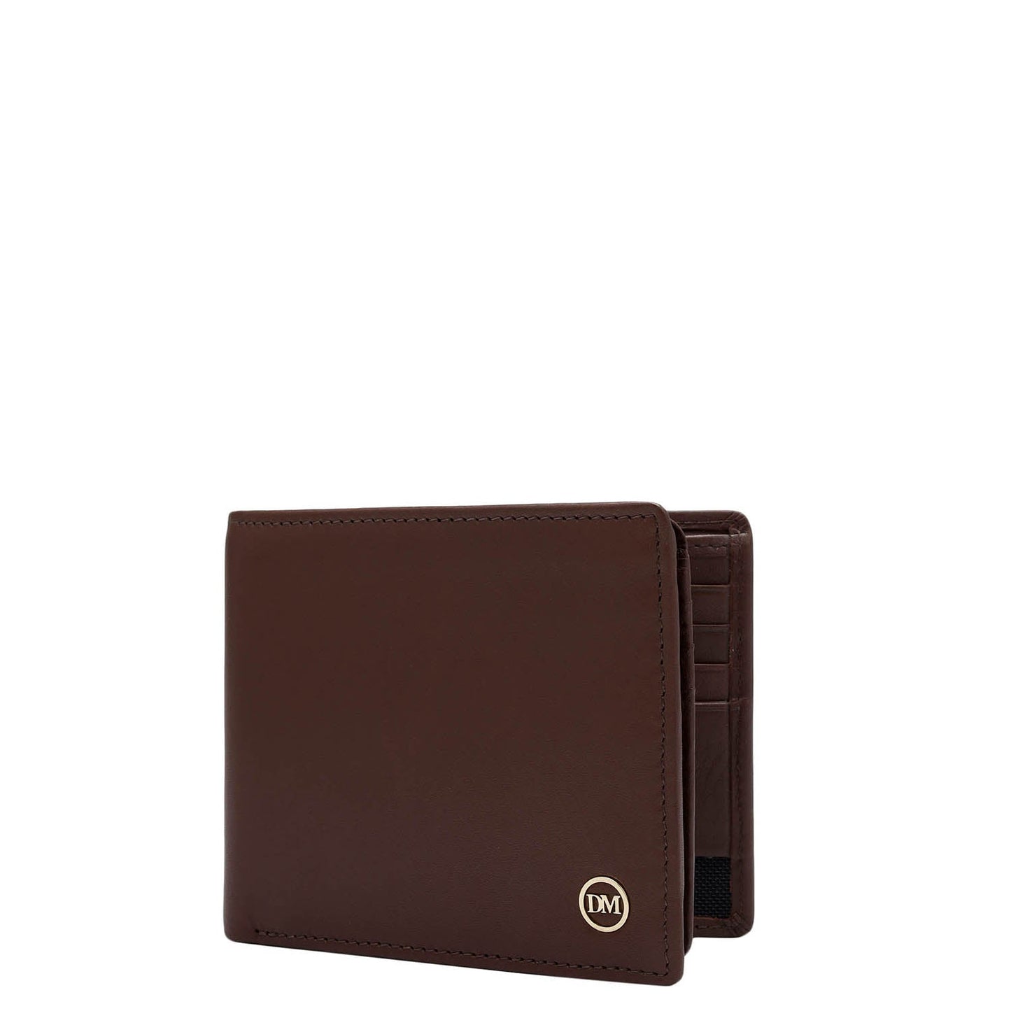 Plain Leather Mens Wallet - Brown
