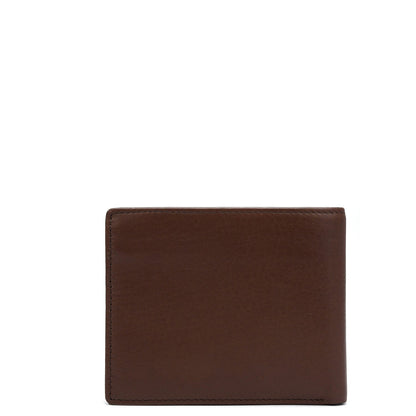 Plain Leather Mens Wallet - Brown