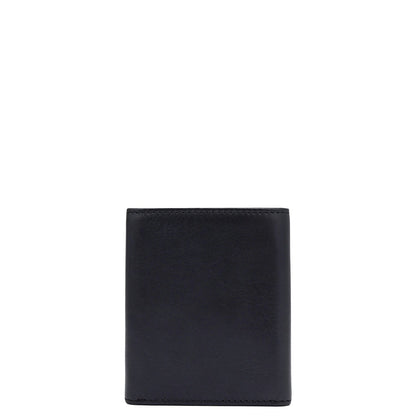 Black Trifold Leather Mens Wallet