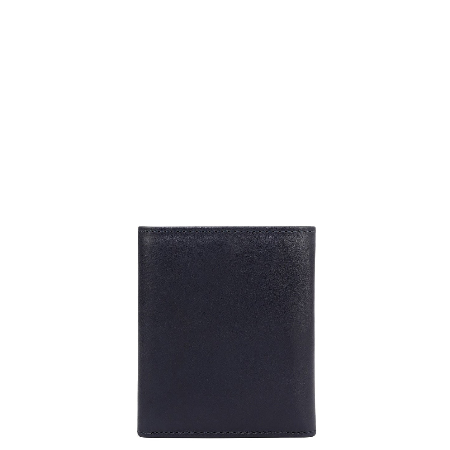 Navy Trifold Leather Mens Wallet