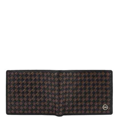 Mat Leather Mens Wallet - Black