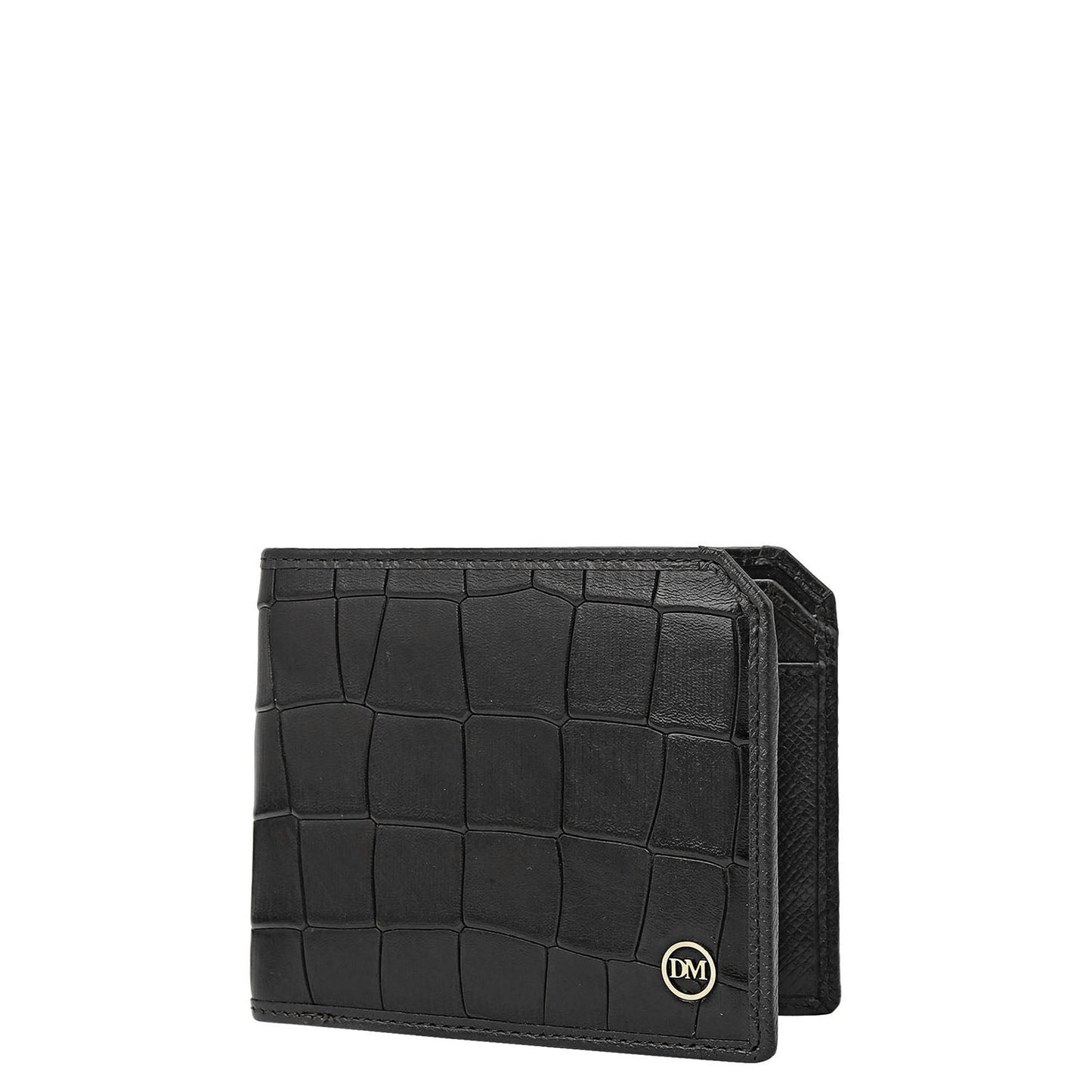 Black Bifold Leather Mens Wallet