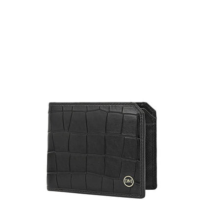Black Bifold Leather Mens Wallet