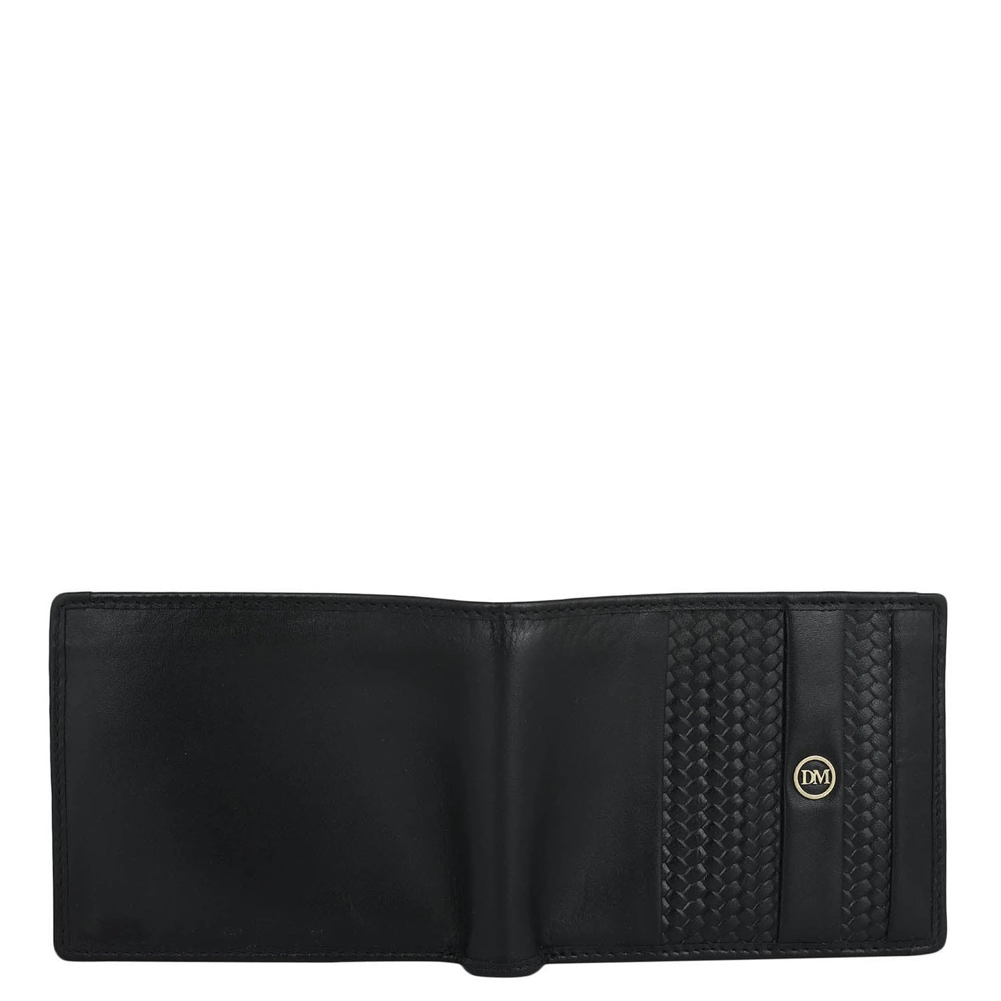 Black Bifold Leather Mens Wallet