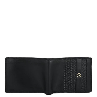 Black Bifold Leather Mens Wallet