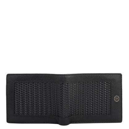 Black Bifold Leather Mens Wallet