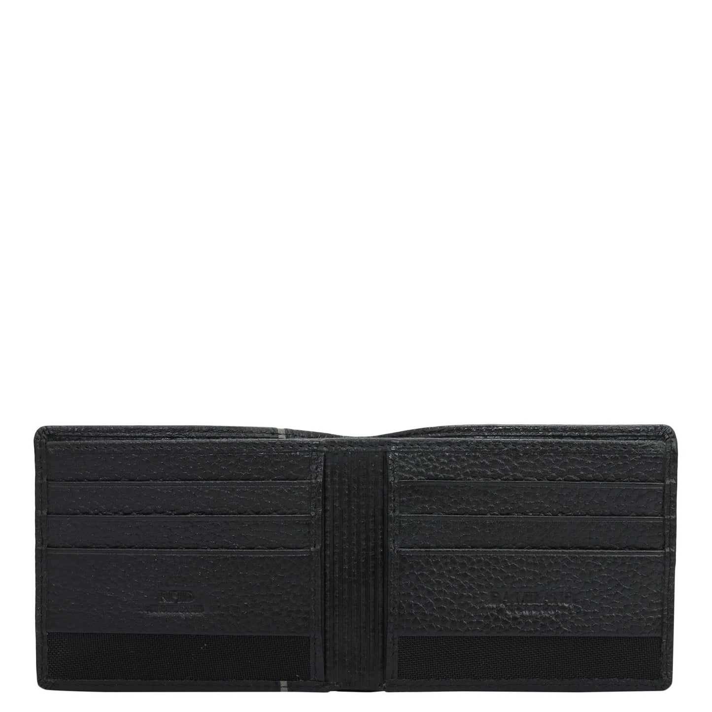 Black Bifold Leather Mens Wallet