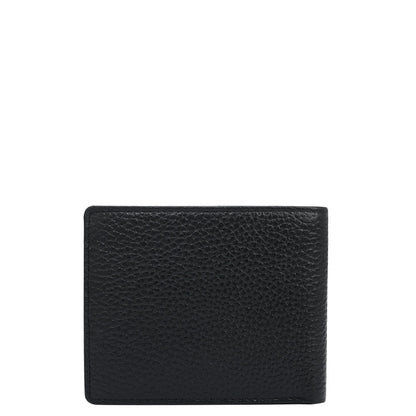 Black Bifold Leather Mens Wallet