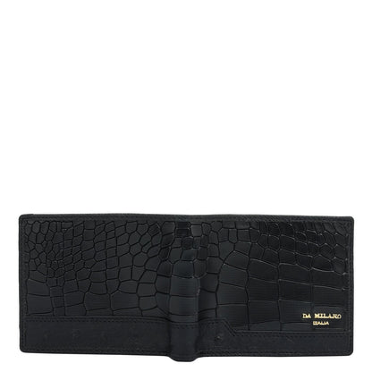Black Bifold Leather Mens Wallet