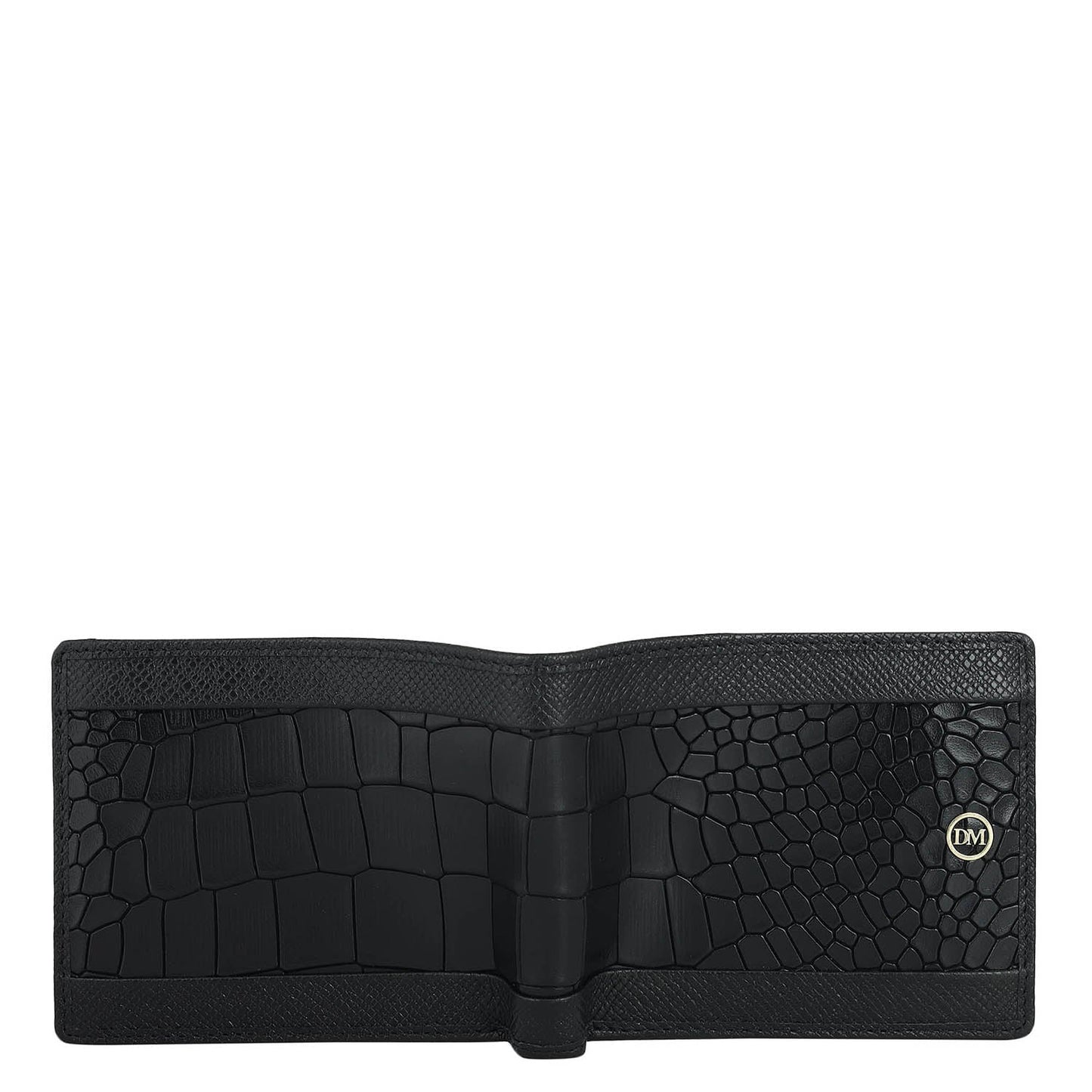 Black Bifold Leather Mens Wallet