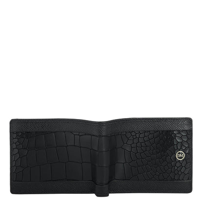 Black Bifold Leather Mens Wallet