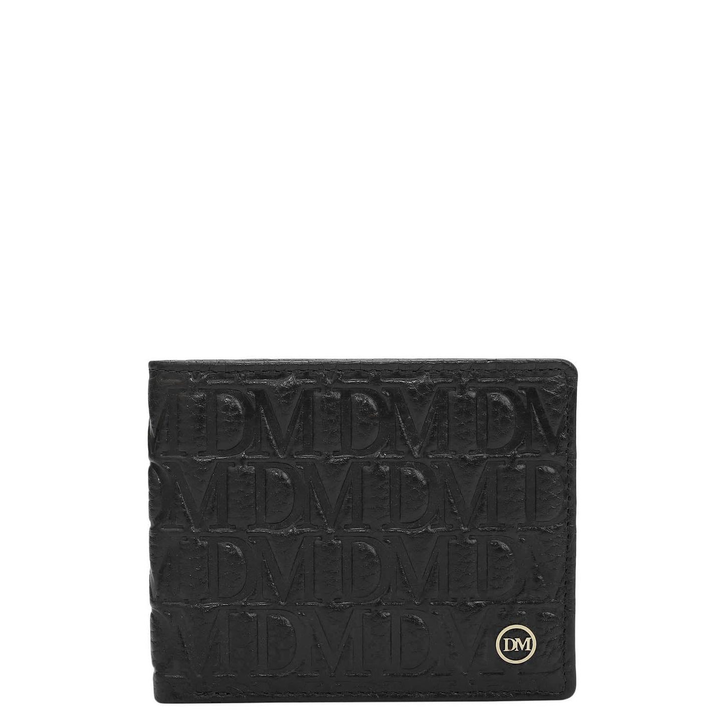 Black Bifold Leather Mens Wallet