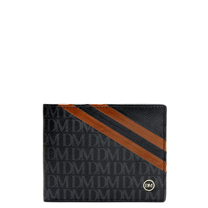Black Bifold Leather Mens Wallet