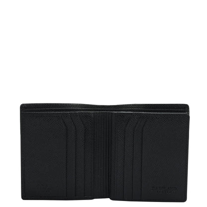 Black Bifold Leather Mens Wallet