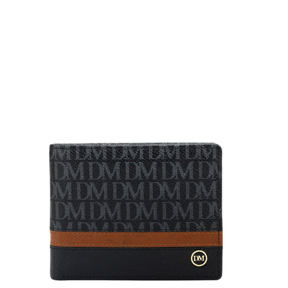 Black Bifold Leather Mens Wallet