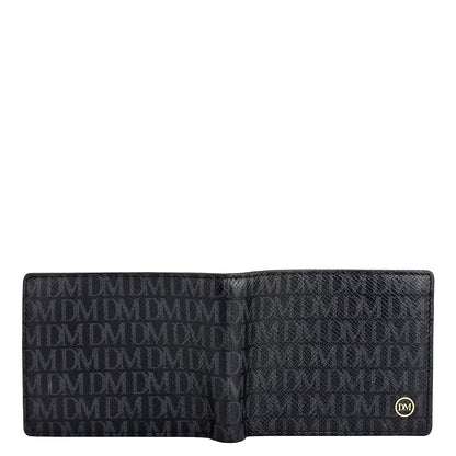 Black Bifold Leather Mens Wallet