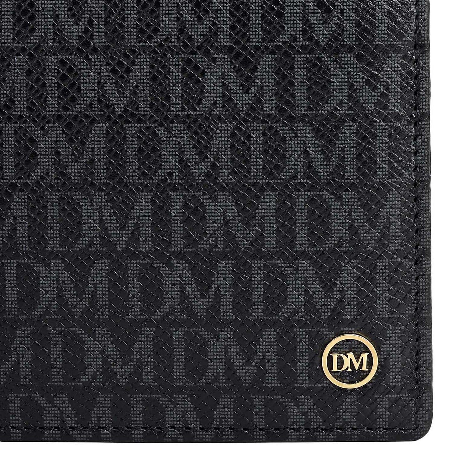 Black Bifold Leather Mens Wallet