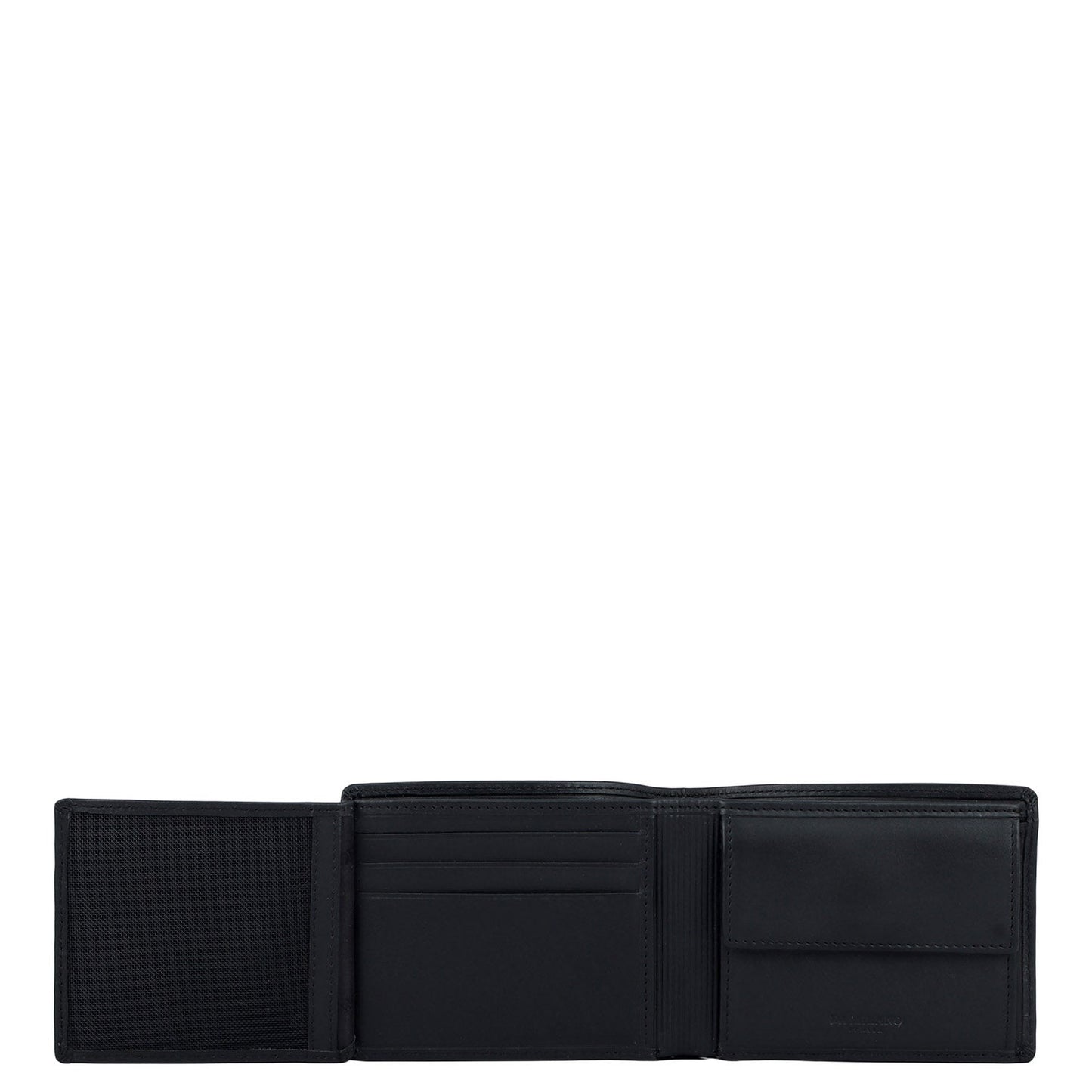 Black Bifold Leather Mens Wallet