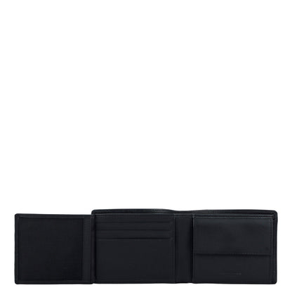 Black Bifold Leather Mens Wallet