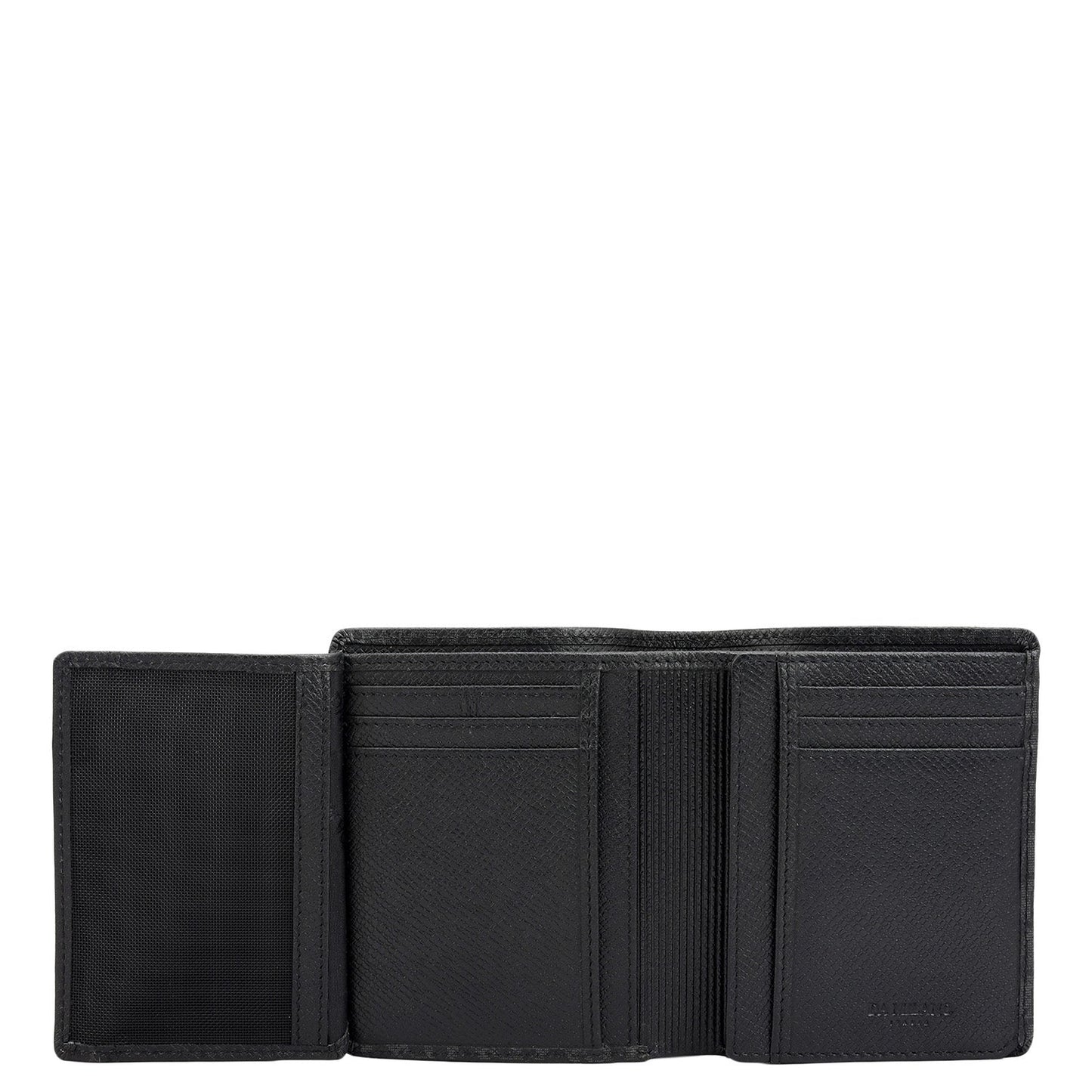 Black Bifold Leather Mens Wallet