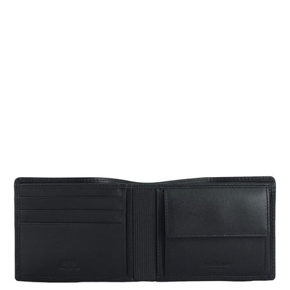 Black Bifold Leather Mens Wallet