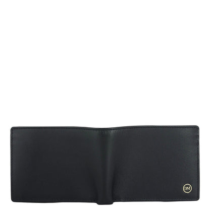 Black Bifold Leather Mens Wallet