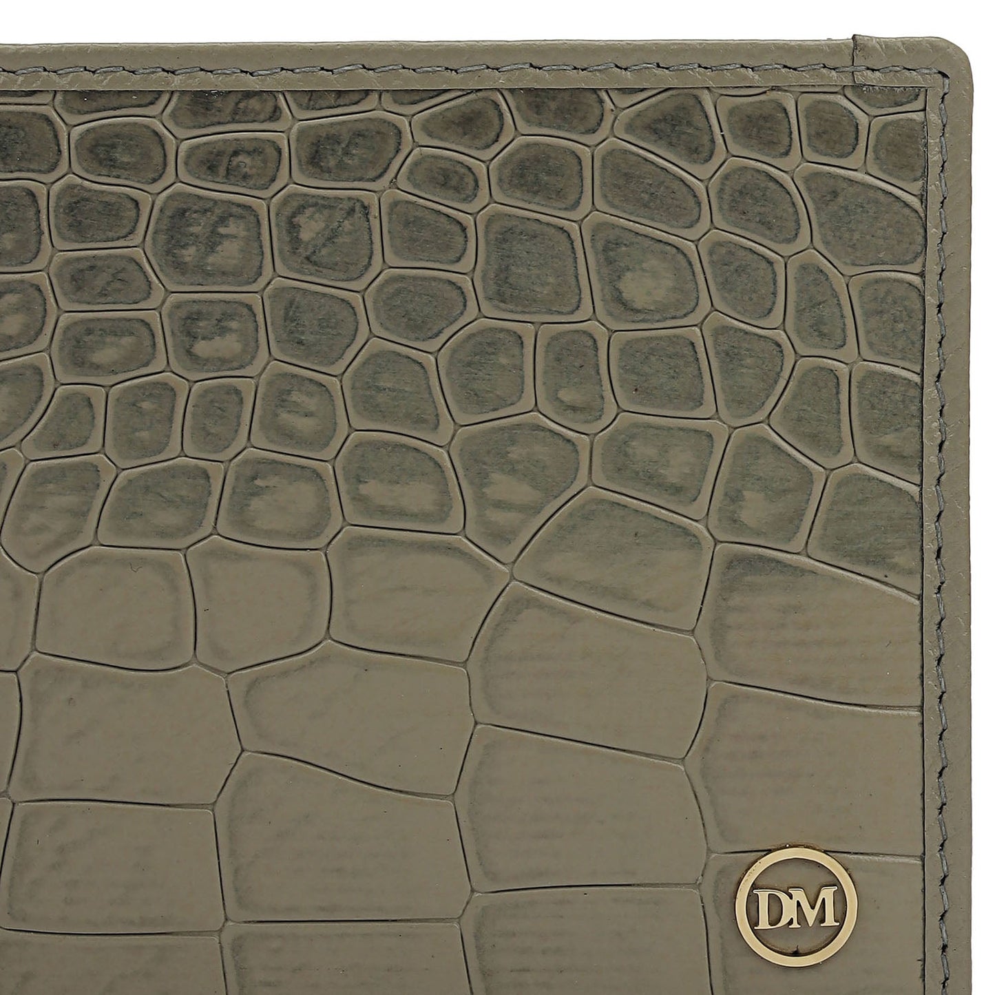 Stone Grey Bifold Leather Mens Wallet