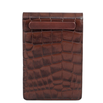 Croco Leather Notepad - Date