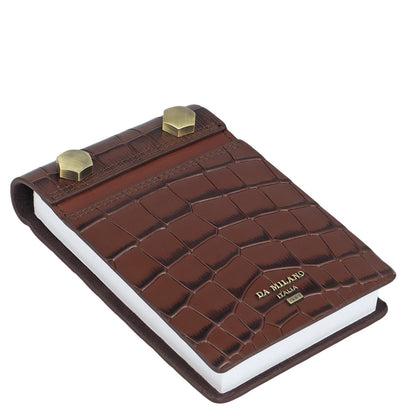 Croco Leather Notepad - Date