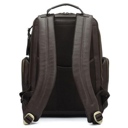 Wax Leather Backpack - Chocolate