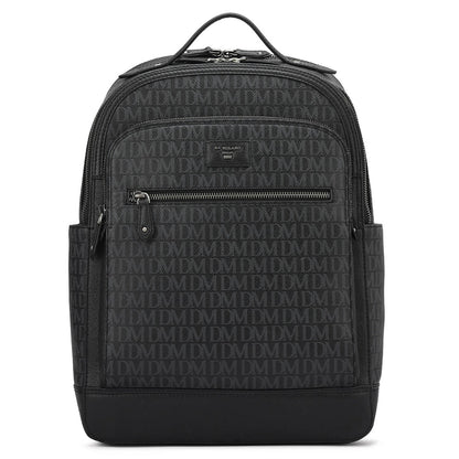 Monogram Franzy Leather Backpack - Black